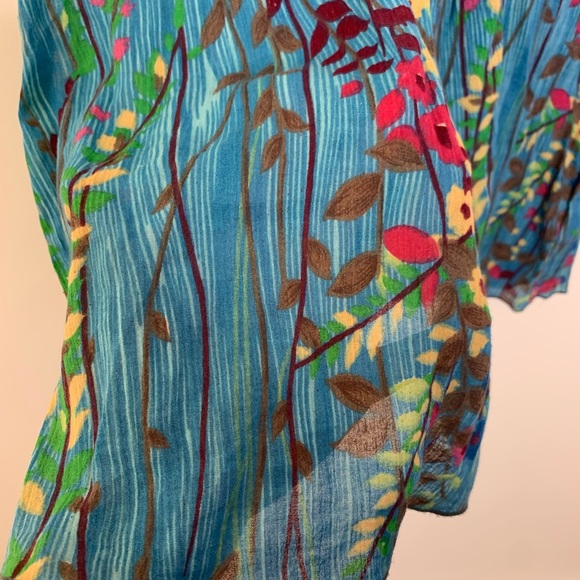 Free People floral semi sheer top - Picture 4 of 8